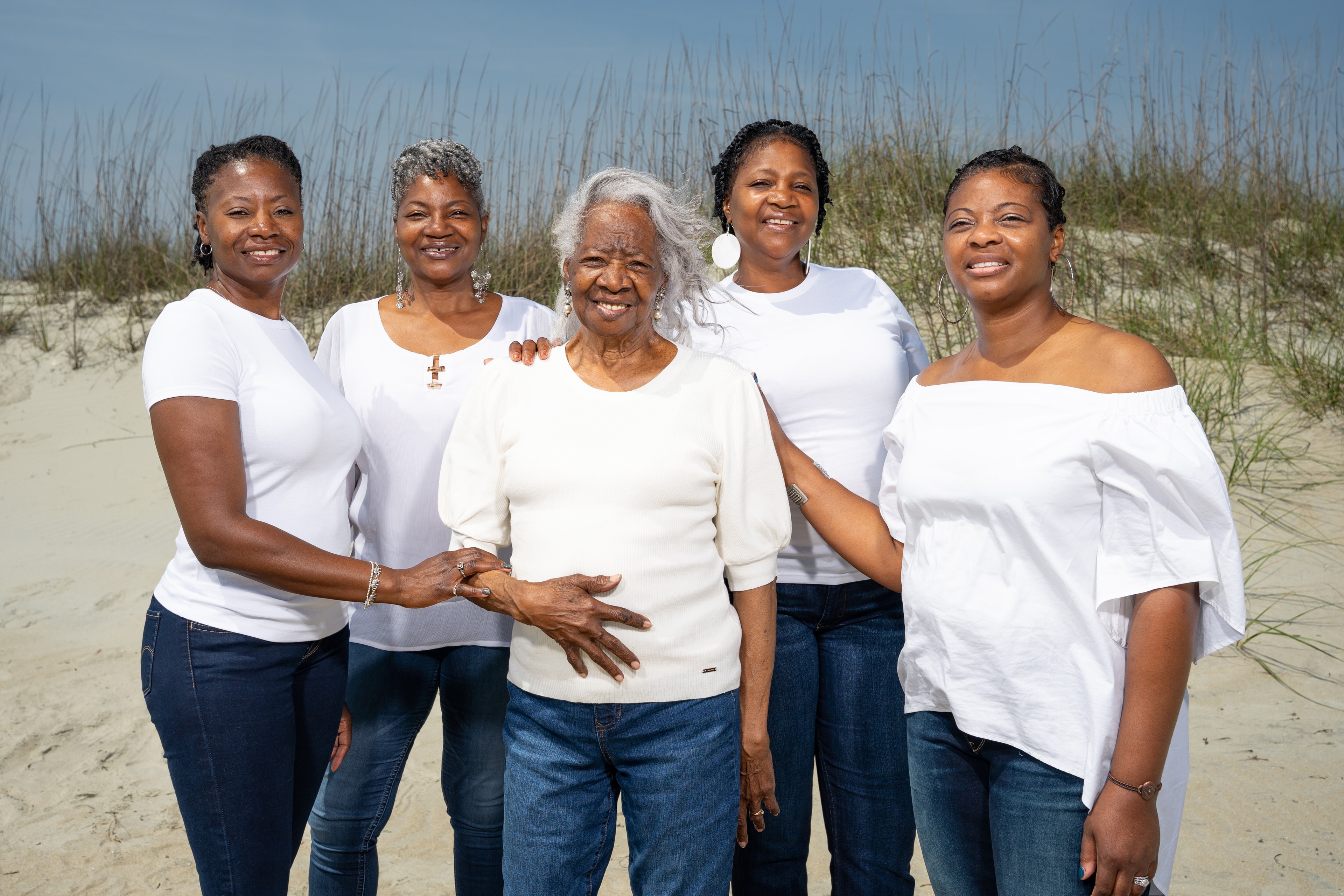 Women gathering in community